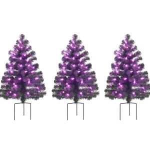 Flash Sale Mr. Christmas Alexa Enabled Pathway Christmas Trees - Rgb Bulbs