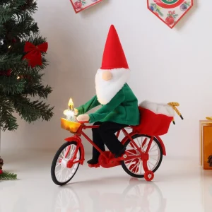Outlet Mr. Christmas 11" Animated Cycling Gnome