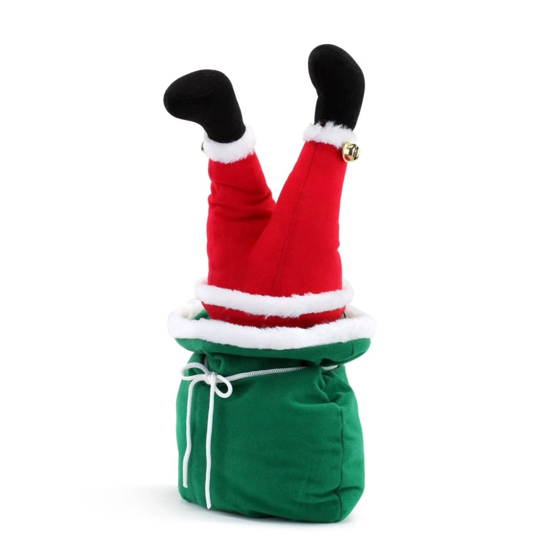 animated_kicker_in_bag__santa_0.webp Sale Mr. Christmas 17" Animated Kicker In Bag - Santa