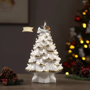 Cheap Mr. Christmas 14" Animated Nostalgic Ceramic Tree - Angel