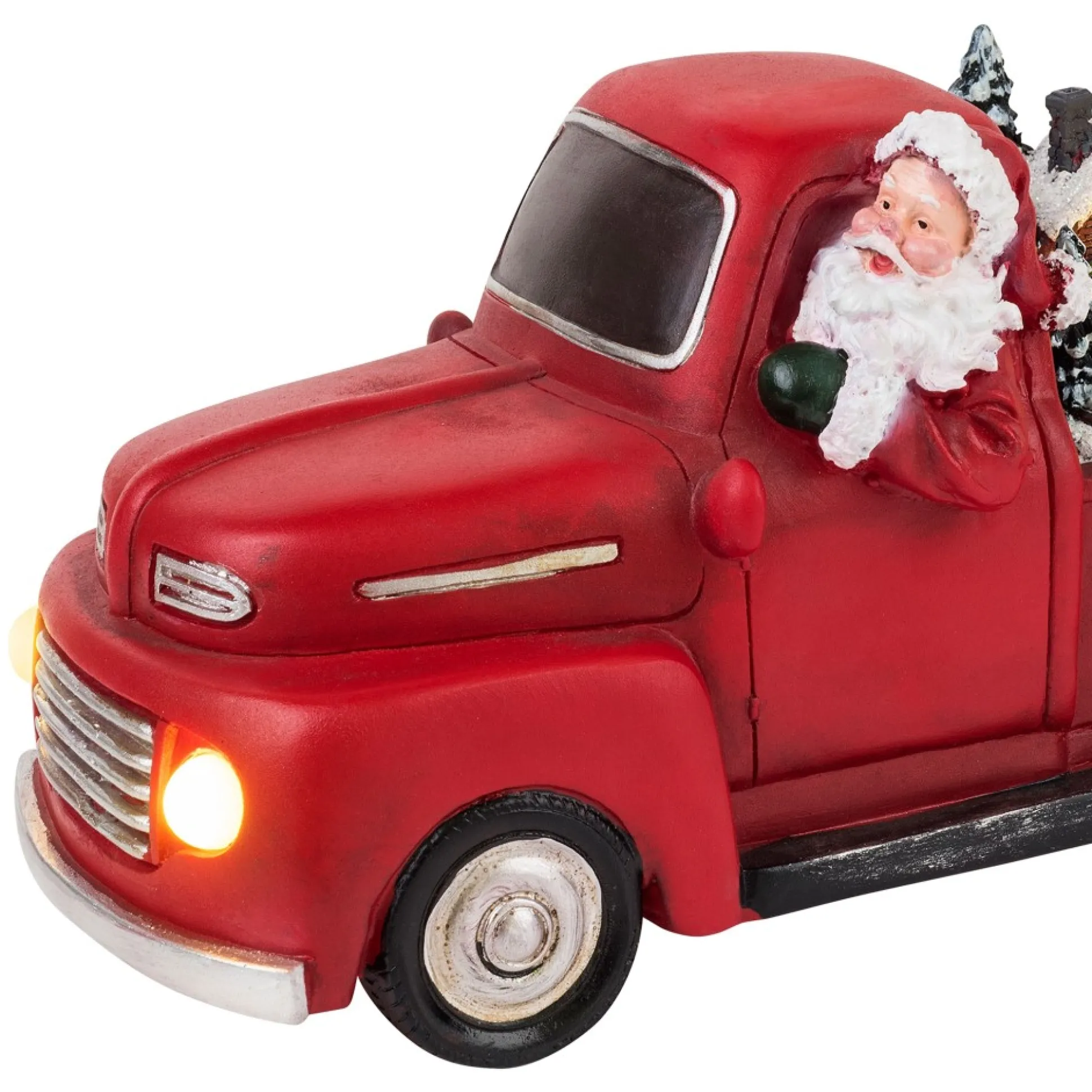 animated_nostalgic_red_truck__white_santa_3.webp Fashion Mr. Christmas 11" Animated Nostalgic Red Truck - White Santa