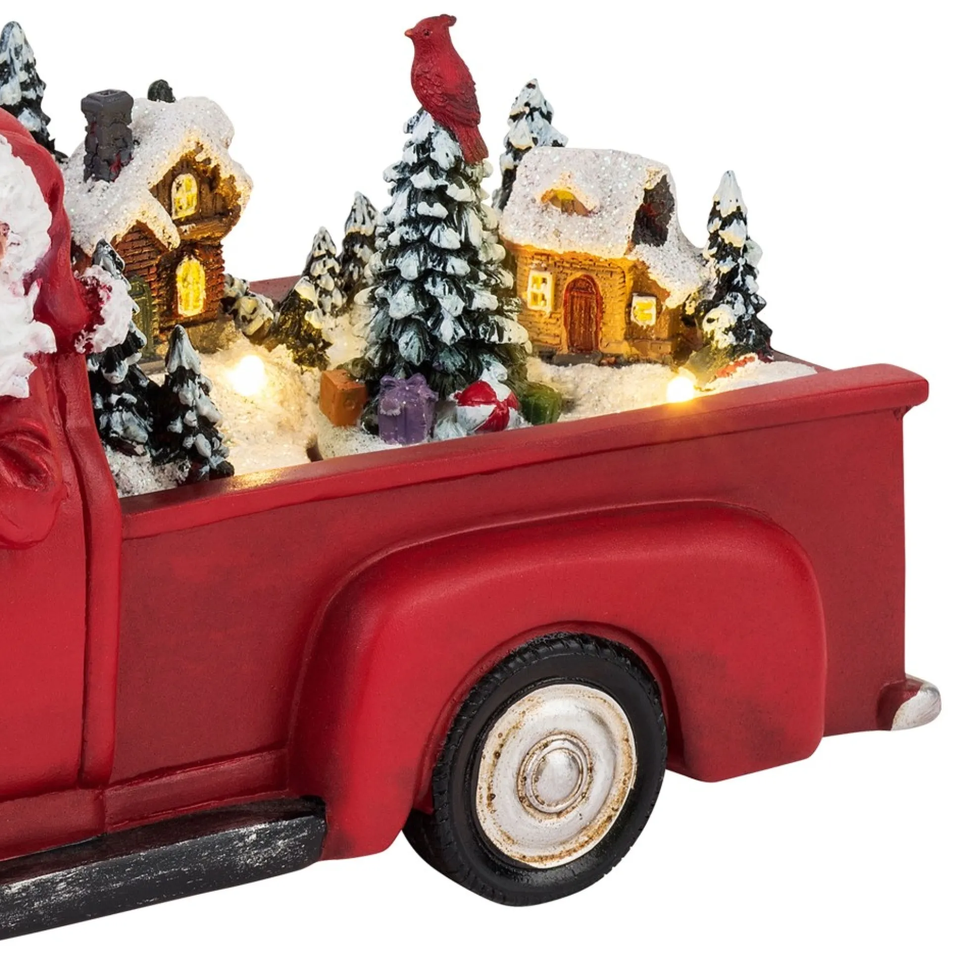 animated_nostalgic_red_truck__white_santa_4-1.webp Clearance Mr. Christmas 11" Animated Nostalgic Red Truck - White Santa