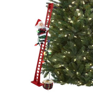Flash Sale Mr. Christmas 43" Animated Super Climbing Plaid Santa
