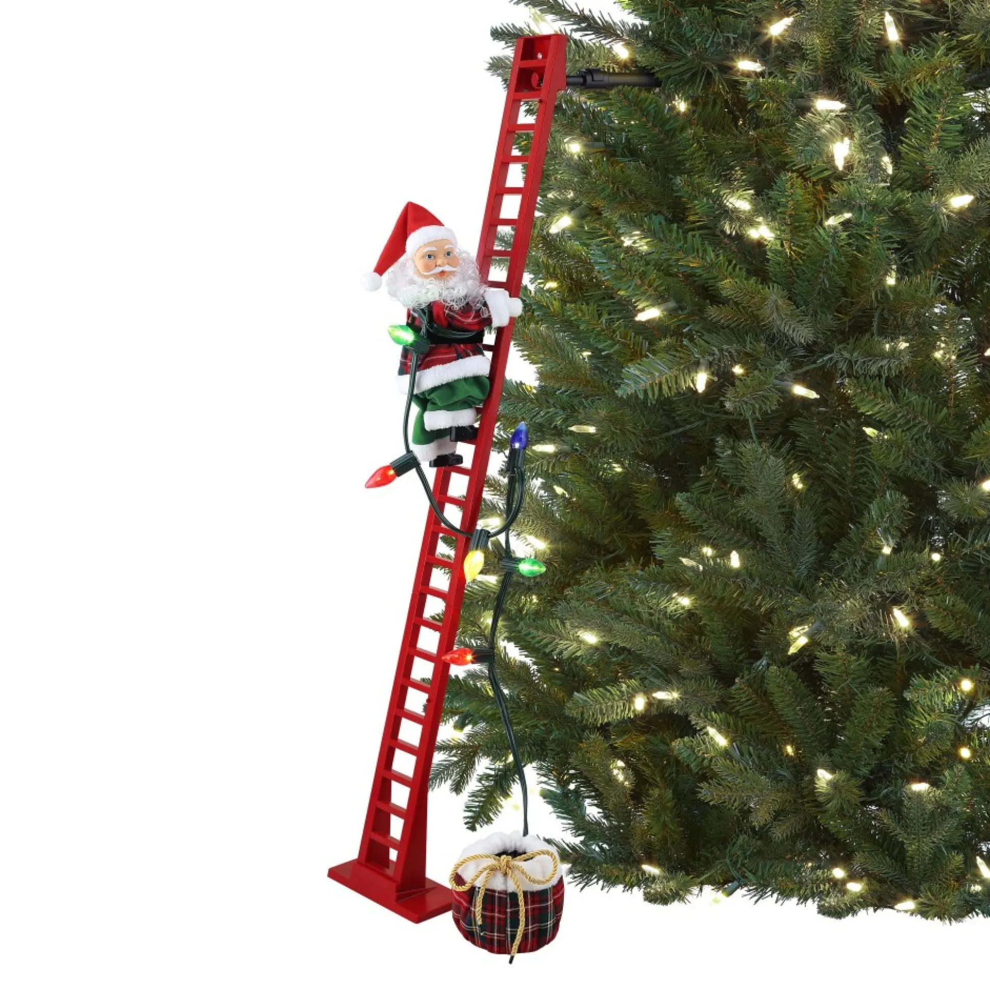 animated_super_climbing_plaid_santa_0.webp Flash Sale Mr. Christmas 43" Animated Super Climbing Plaid Santa