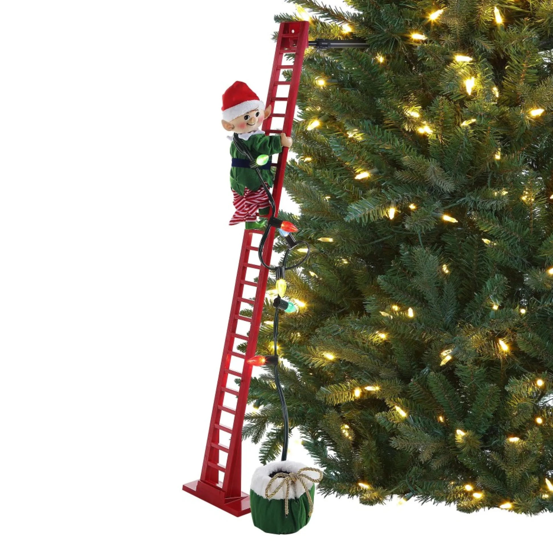 animated_super_climbing_white_elf_0.webp Flash Sale Mr. Christmas 43" Animated Super Climbing White Elf