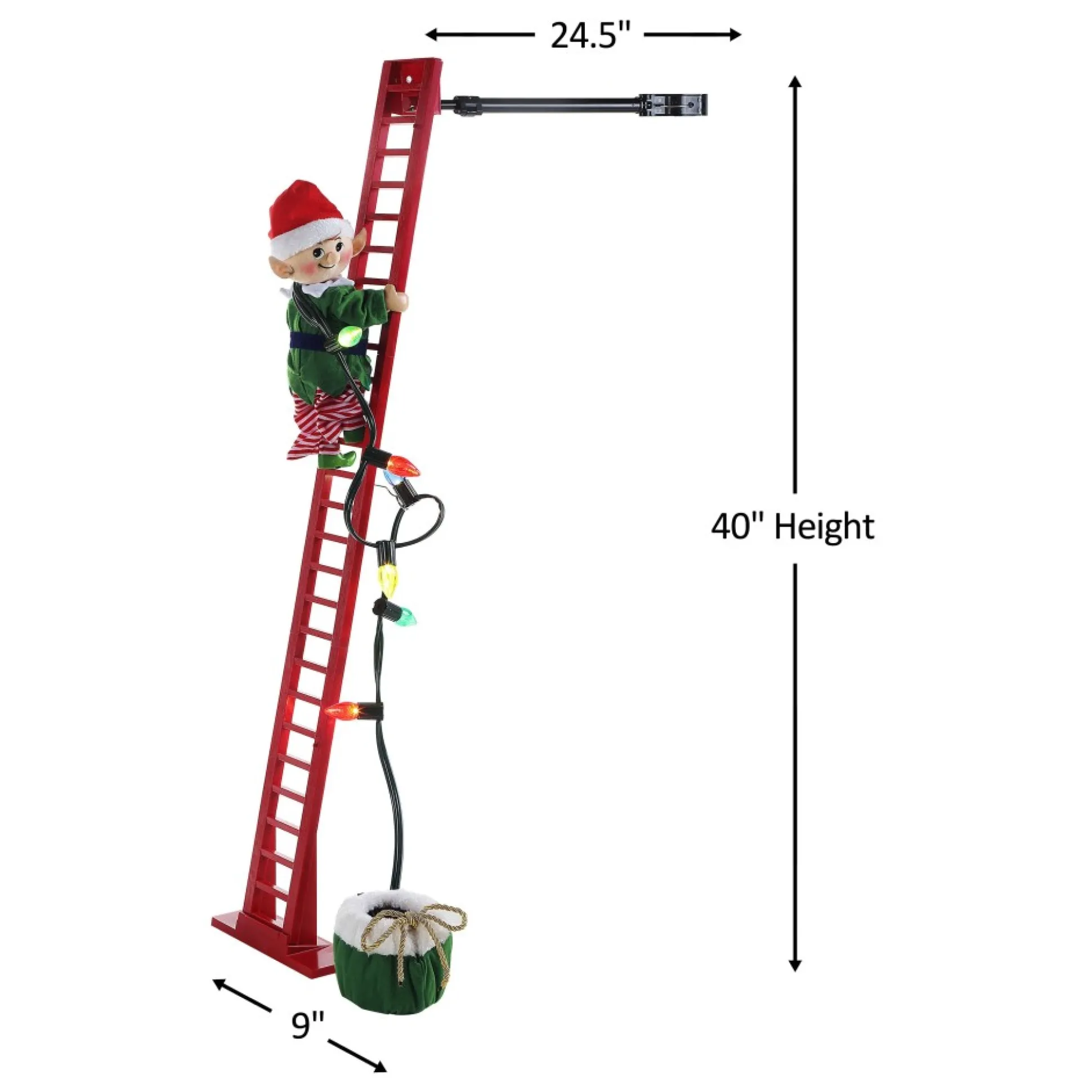 animated_super_climbing_white_elf_2.webp Flash Sale Mr. Christmas 43" Animated Super Climbing White Elf