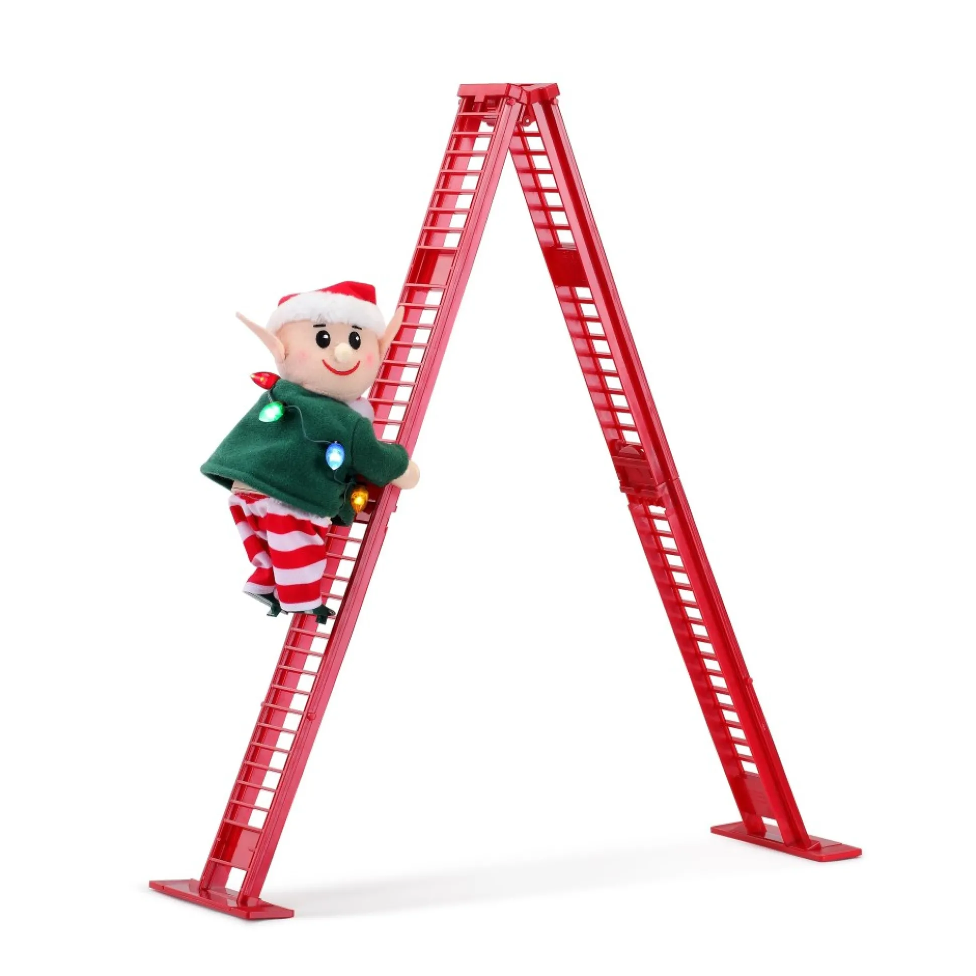 animated_tabletop_climbing_elf_0.webp Discount Mr. Christmas 17" Animated Tabletop Climbing Elf