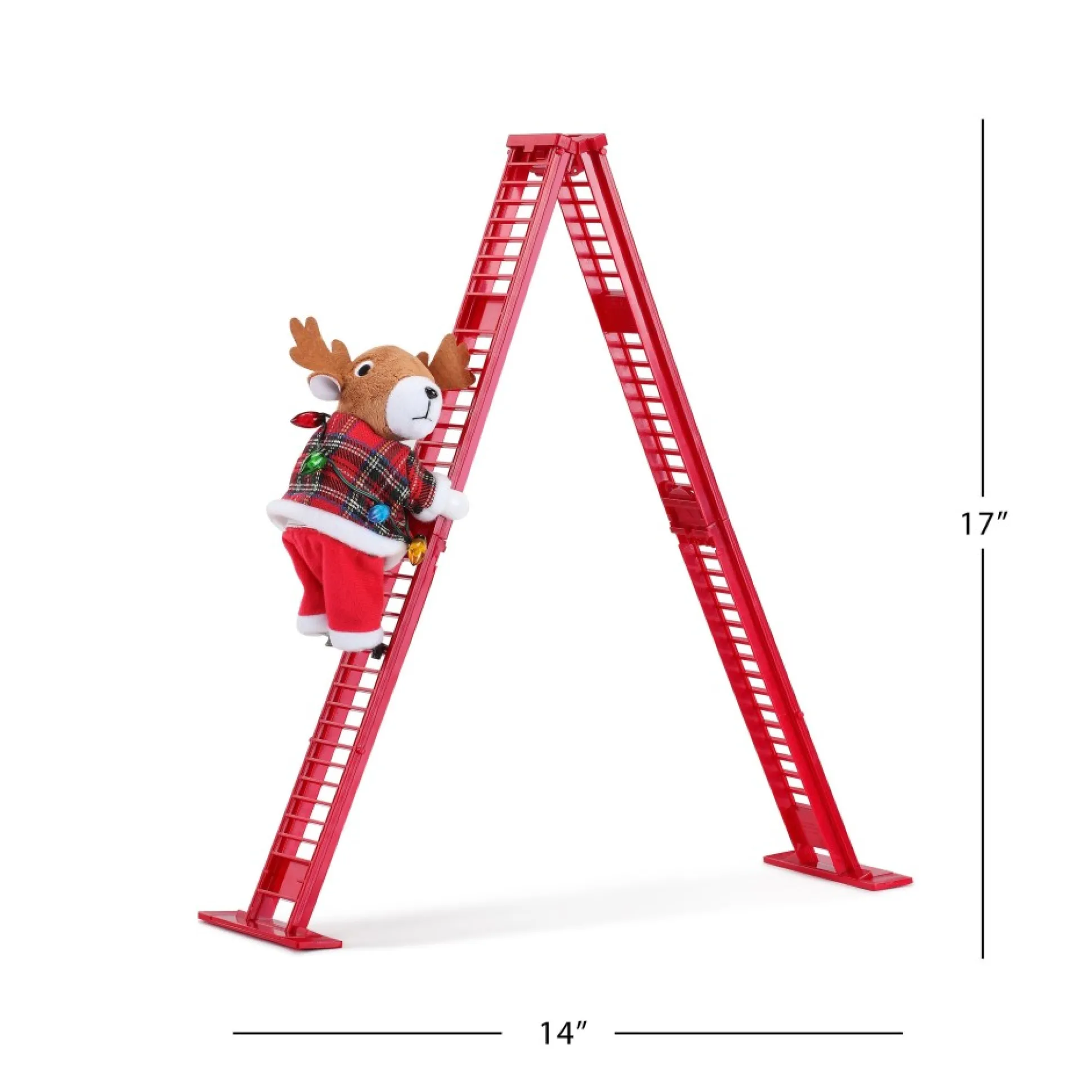 animated_tabletop_climbing_reindeer_2.webp Discount Mr. Christmas 17" Animated Tabletop Climbing Reindeer