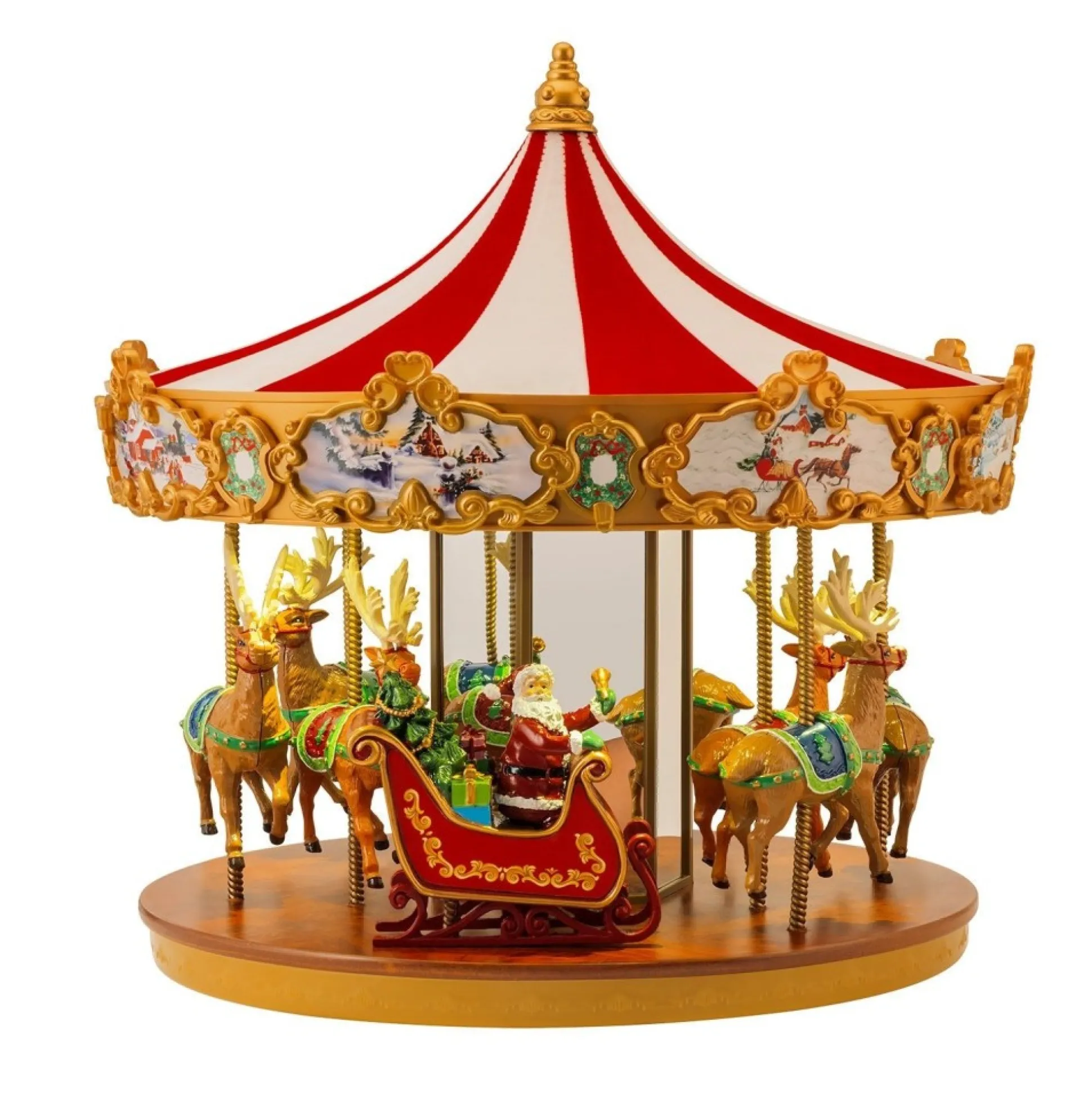 animated_very_merry_carousel_0.webp Discount Mr. Christmas 12" Animated Very Merry Carousel