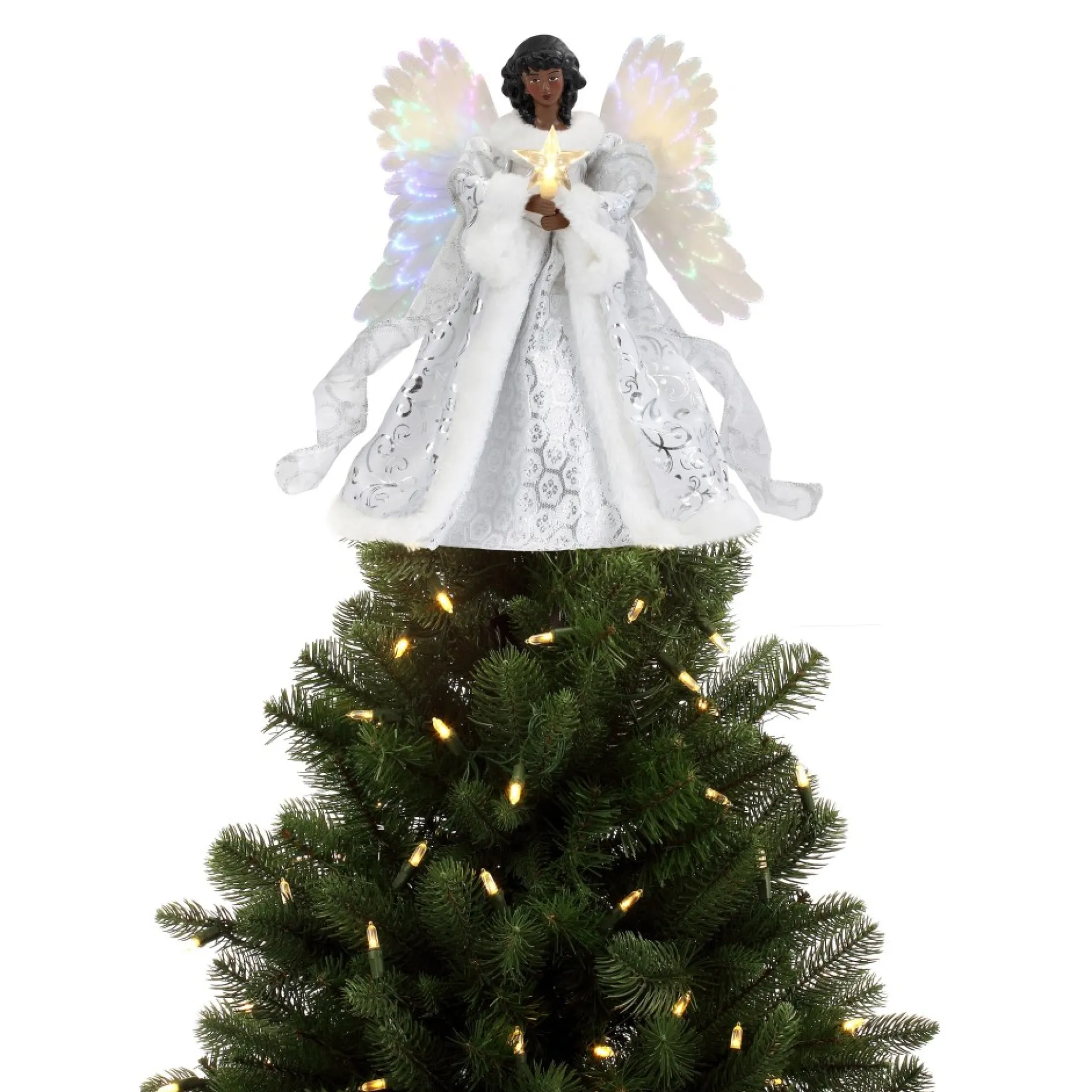 fiber_optic_animated_tree_topper__black_angel_0.webp Cheap Mr. Christmas 12" Fiber Optic Animated Tree Topper - Black Angel
