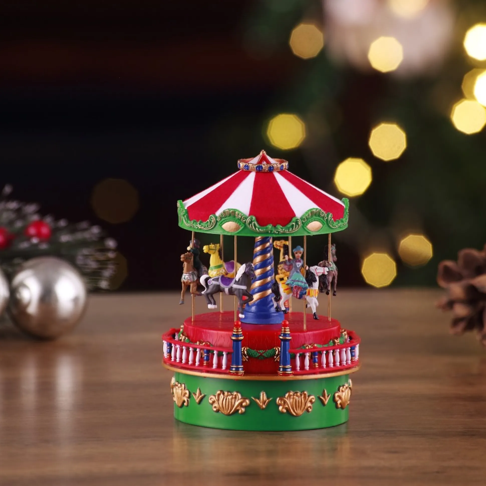 mini_carnival_music_box__carousel_1.webp Discount Mr. Christmas Mini Carnival Music Box - Carousel