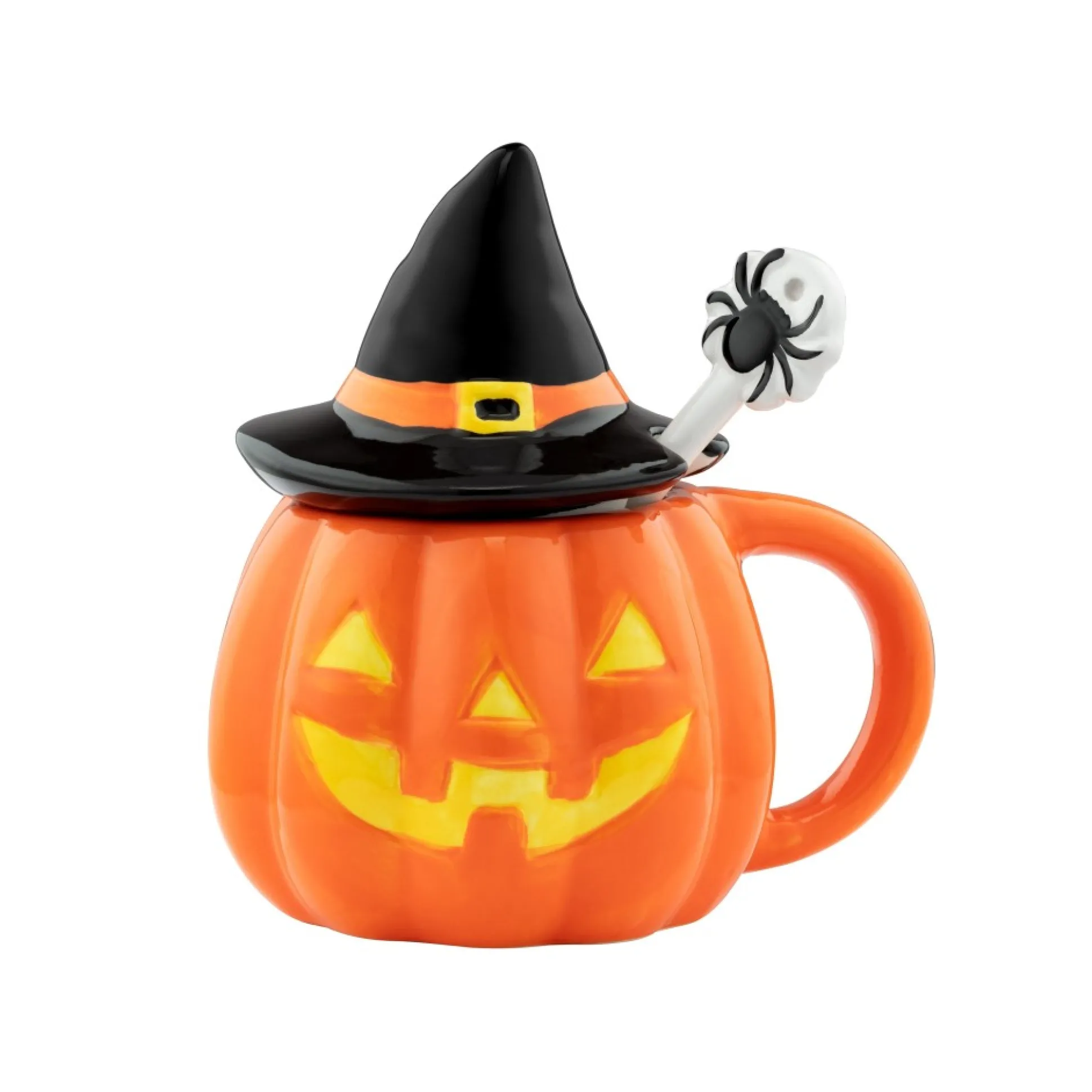 mr_halloween_lidded_jackolantern_mug_with_spoon_0.webp Best Sale Mr. Christmas Mr. Halloween Lidded Jack-O-Lantern Mug With Spoon