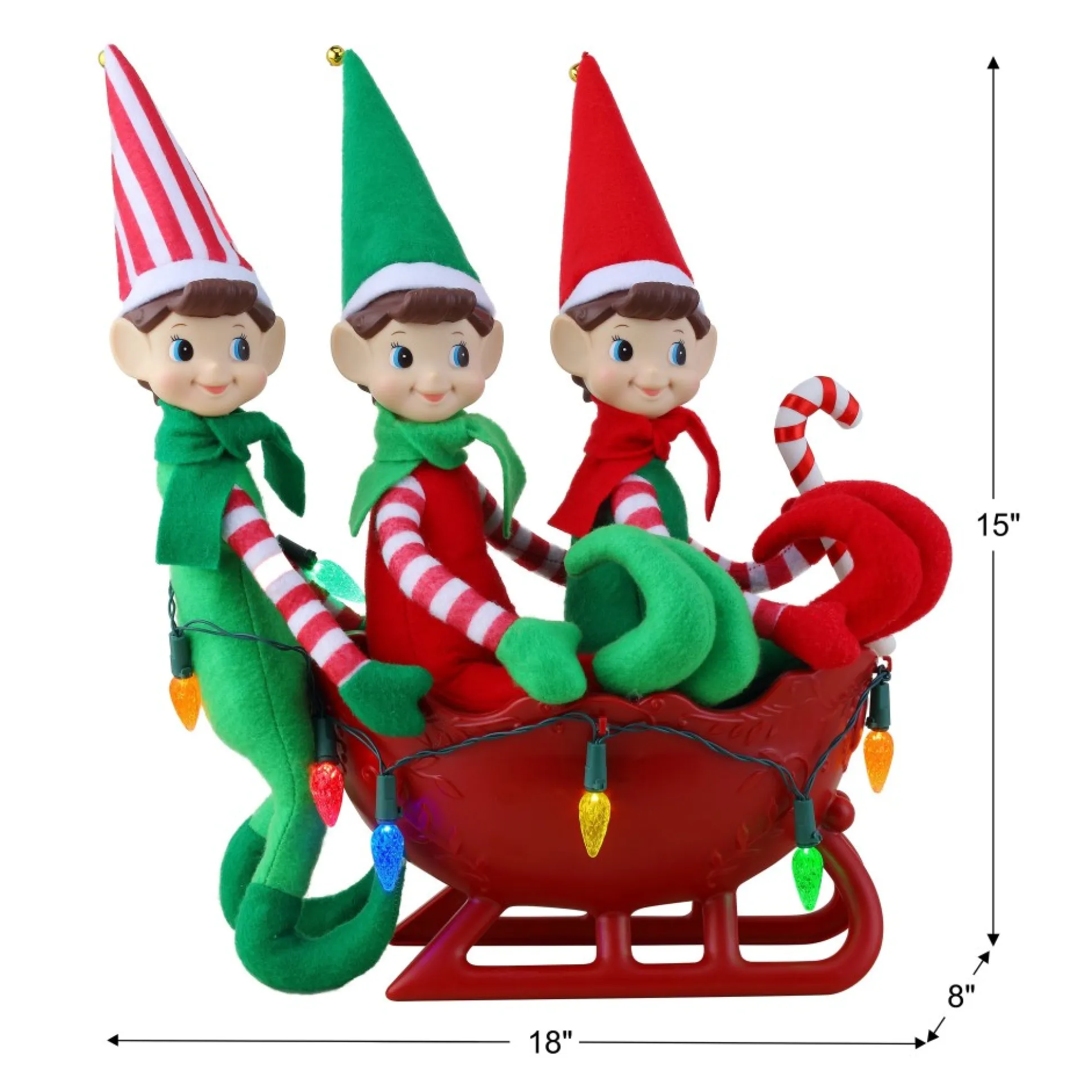 musical_tabletop_elves_in_sleigh_2.webp Best Sale Mr. Christmas Musical Tabletop Elves In Sleigh