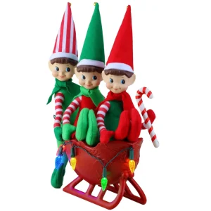Best Sale Mr. Christmas Musical Tabletop Elves In Sleigh