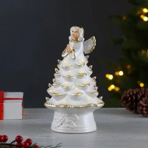 Sale Mr. Christmas 8.5" Nostalgic Ceramic Angel Tree