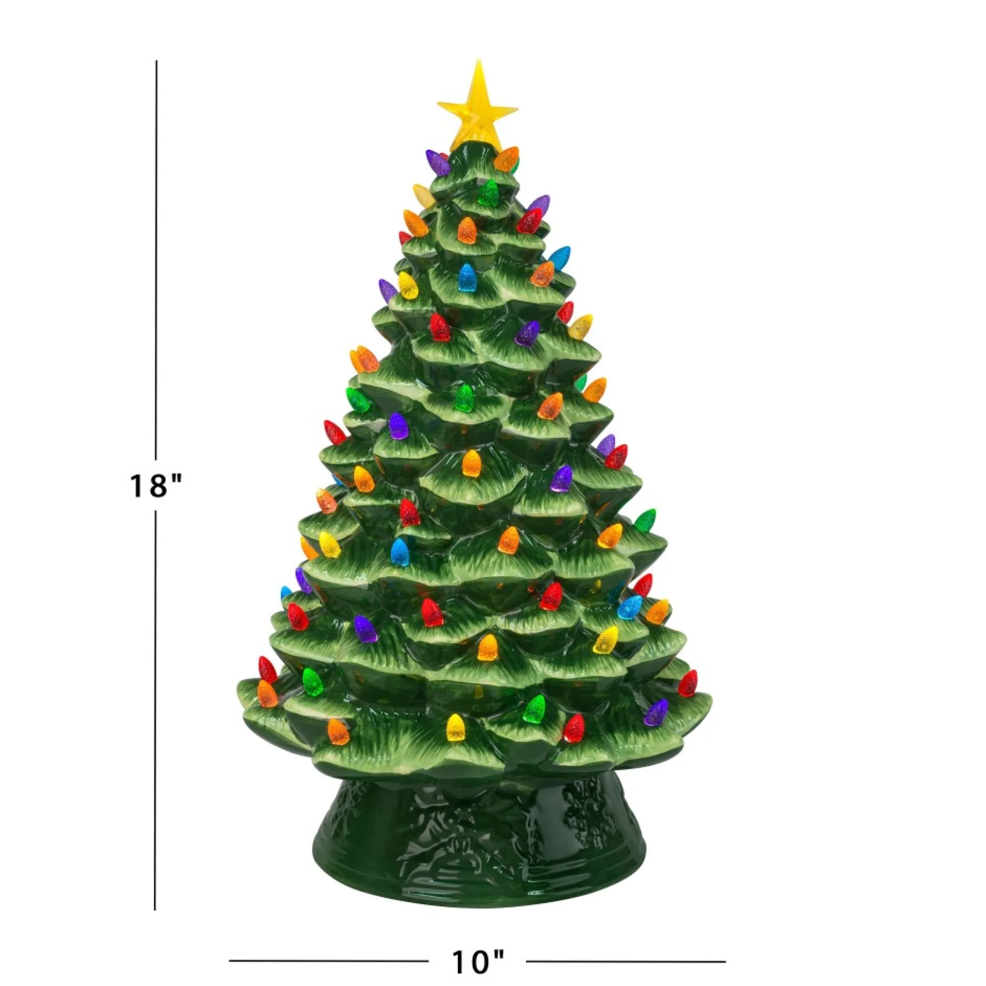 nostalgic_ceramic_tree__green_2-2.webp Outlet Mr. Christmas 18" Nostalgic Ceramic Tree - Green