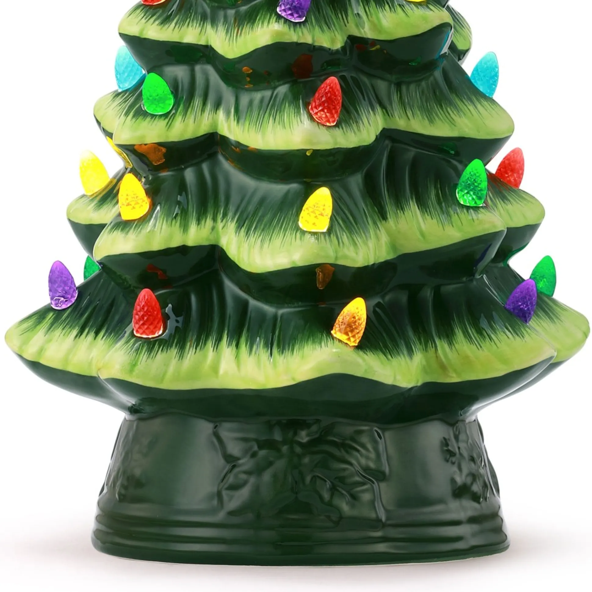 nostalgic_ceramic_tree__green_4.webp Outlet Mr. Christmas 12" Nostalgic Ceramic Tree - Green