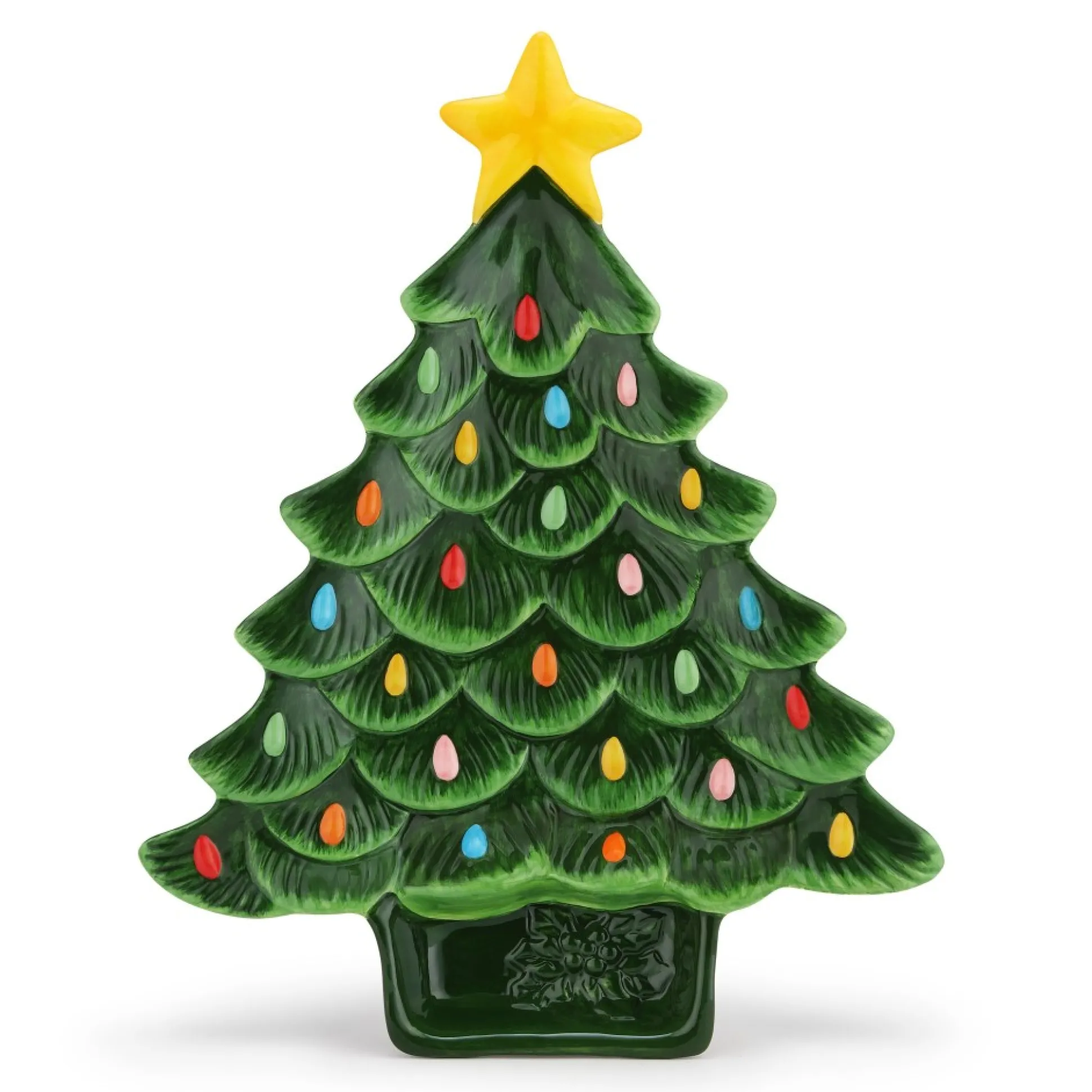 nostalgic_ceramic_tree_dip_platter__green_0.webp Clearance Mr. Christmas 14.25'' Nostalgic Ceramic Tree Dip Platter - Green