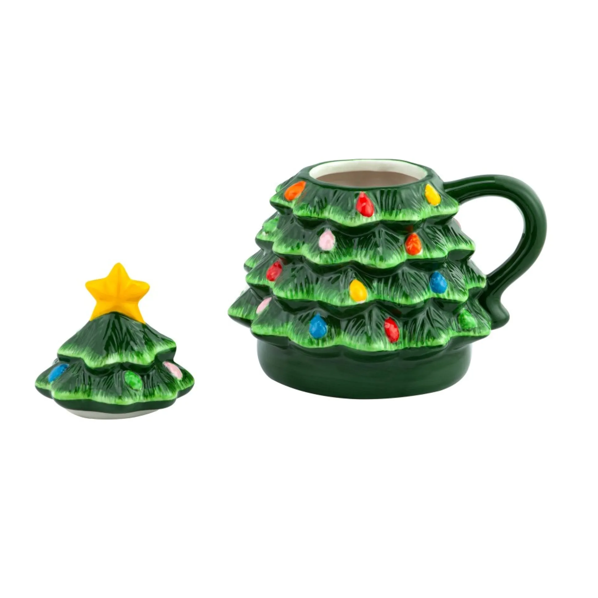 nostalgic_ceramic_tree_lidded_mug_3.webp Store Mr. Christmas 6" Nostalgic Ceramic Tree Lidded Mug