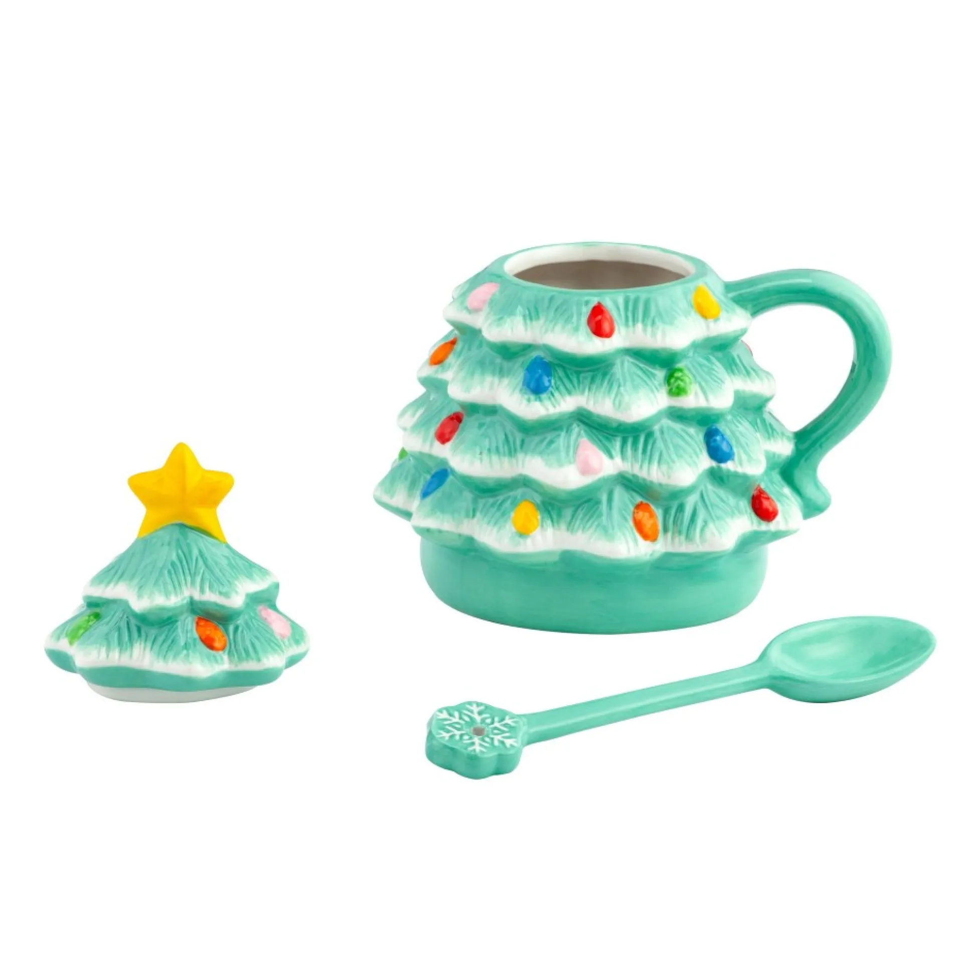 nostalgic_ceramic_tree_lidded_mug_with_spoon__seafoam_3.webp Hot Mr. Christmas Nostalgic Ceramic Tree Lidded Mug With Spoon - Seafoam