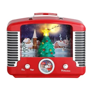 Best Mr. Christmas 12" Nostalgic Tree Radio - Red