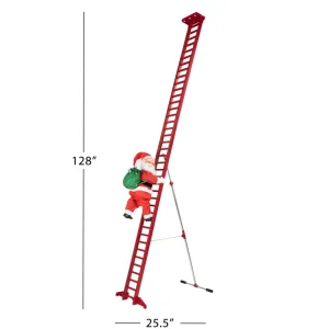 Best Sale Mr. Christmas 10' Outdoor Animated Super Climbing Santa