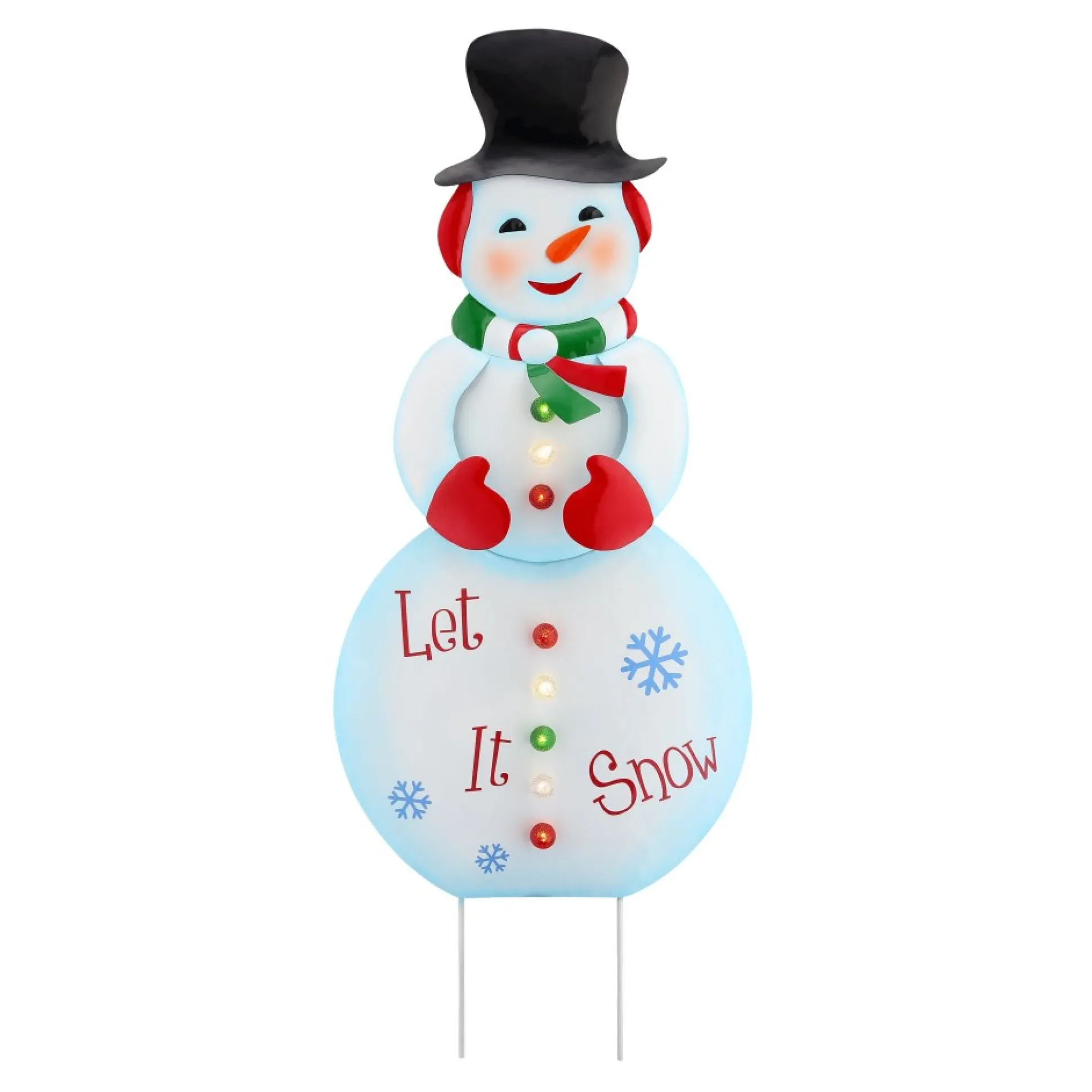 outdoor_metal_snowman_sign_0.webp Flash Sale Mr. Christmas 32" Outdoor Metal Snowman Sign