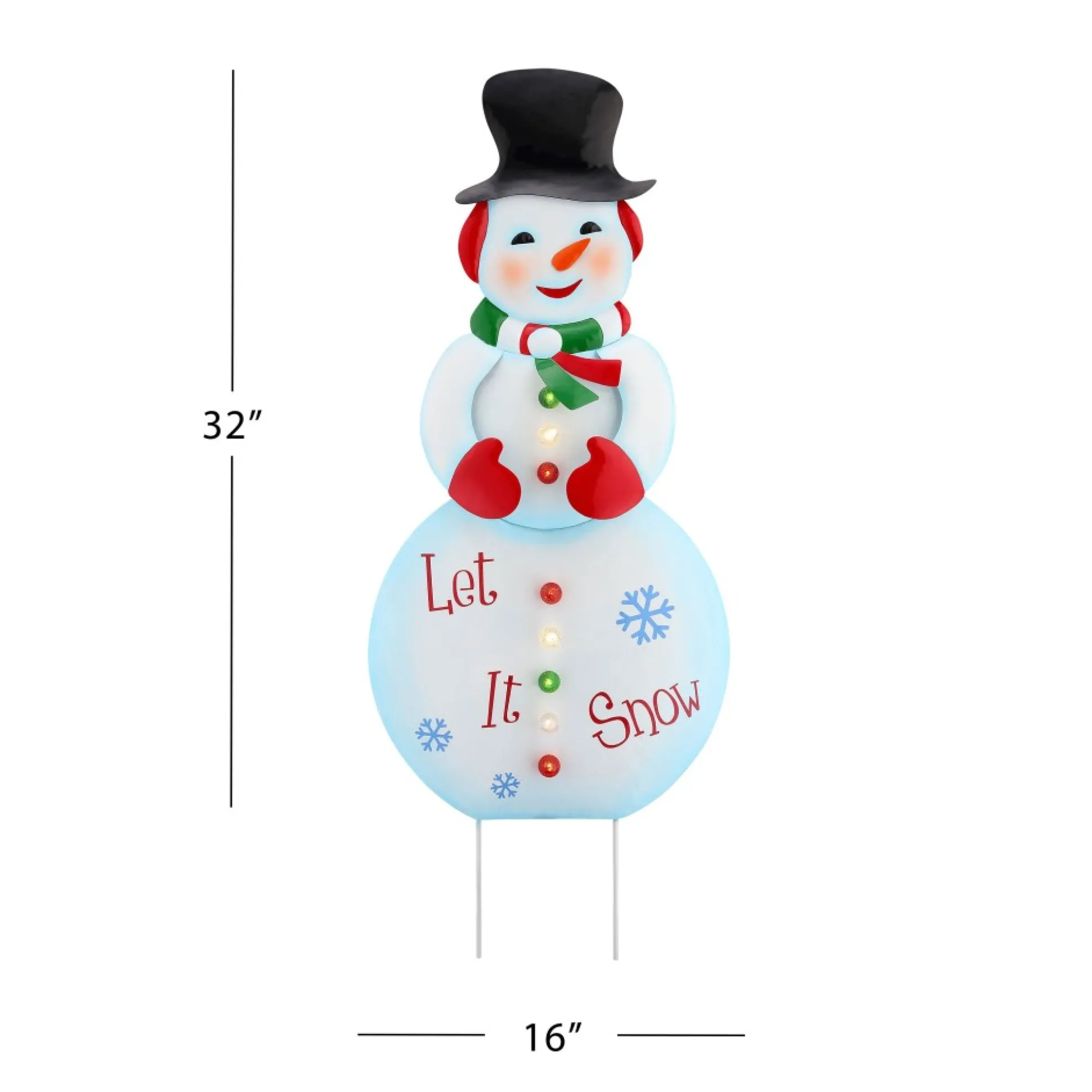 outdoor_metal_snowman_sign_2.webp Flash Sale Mr. Christmas 32" Outdoor Metal Snowman Sign