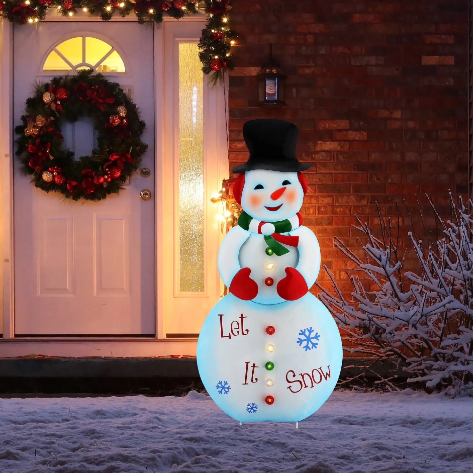outdoor_metal_snowman_sign_3.webp Flash Sale Mr. Christmas 32" Outdoor Metal Snowman Sign