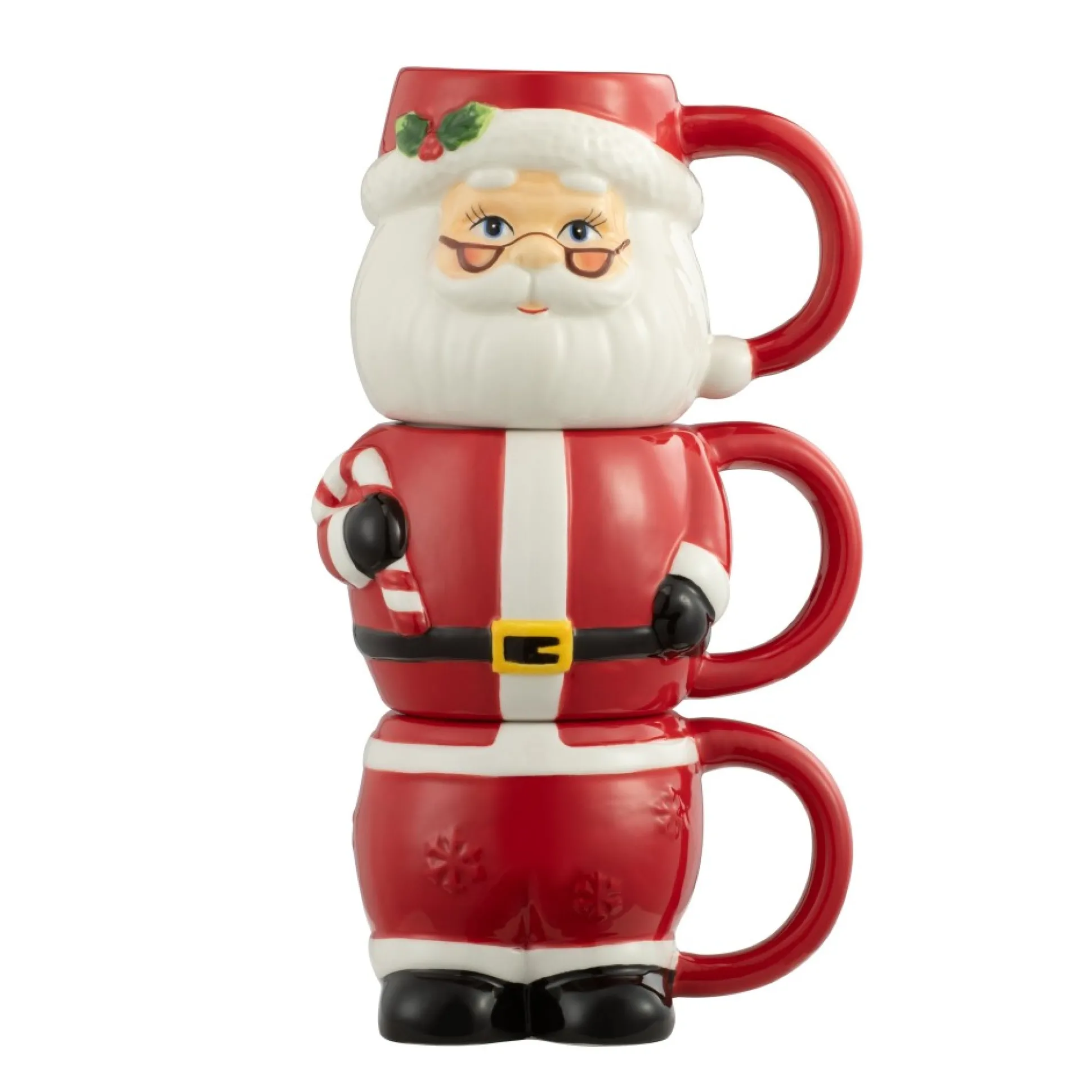 oz_set_of__ceramic_stacking_mugs__santa_0.webp Best Sale Mr. Christmas 12Oz Set Of 3 Ceramic Stacking Mugs - Santa