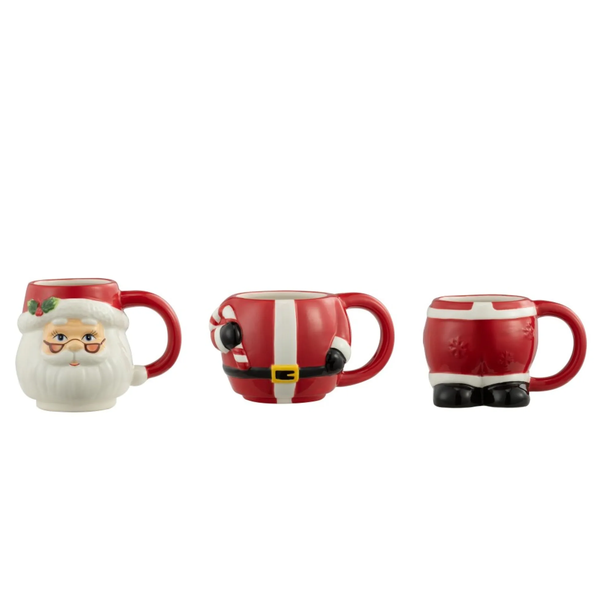 oz_set_of__ceramic_stacking_mugs__santa_3.webp Best Sale Mr. Christmas 12Oz Set Of 3 Ceramic Stacking Mugs - Santa