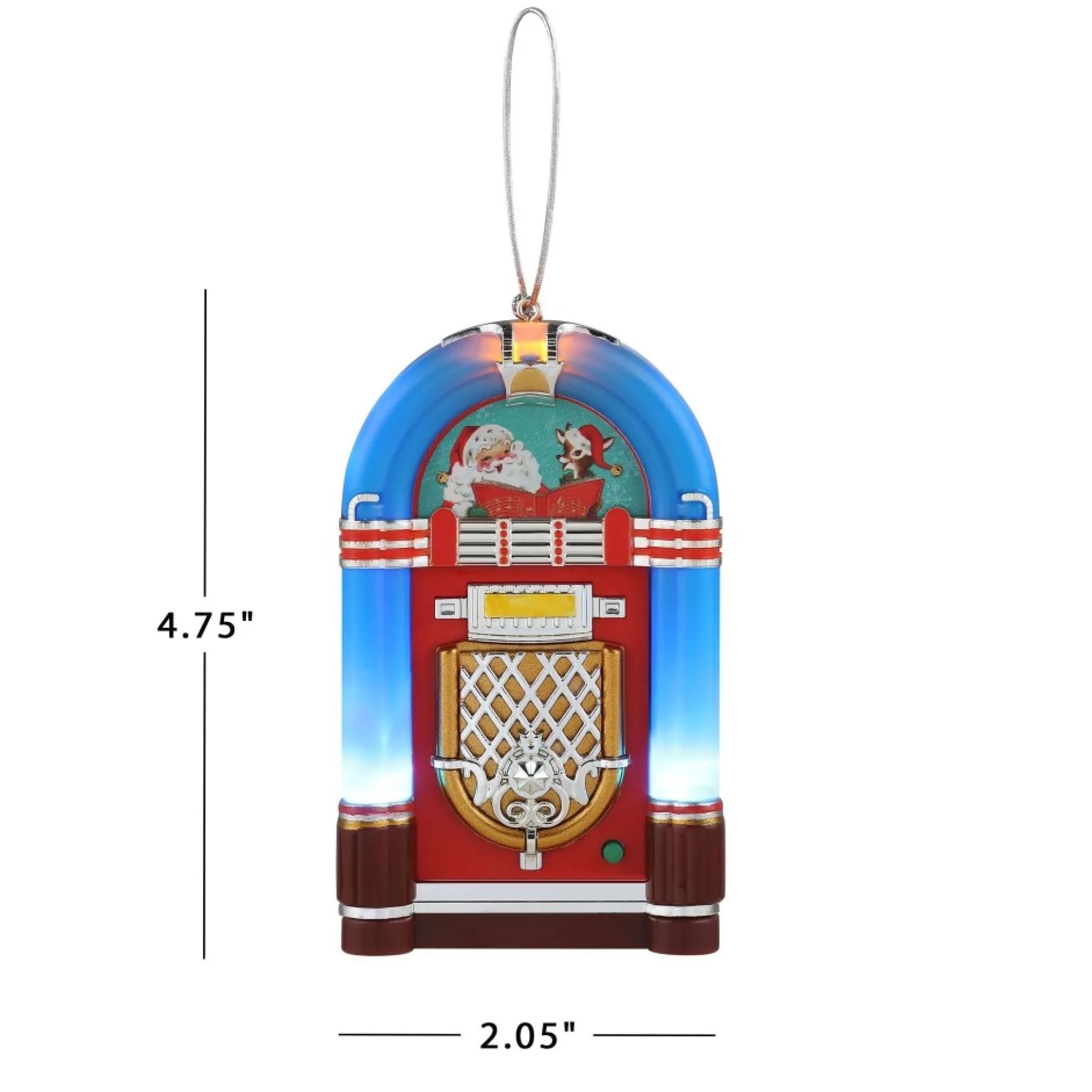 retro_jukebox_ornament__blue_2-1.webp Cheap Mr. Christmas 4.9" Retro Jukebox Ornament - Blue
