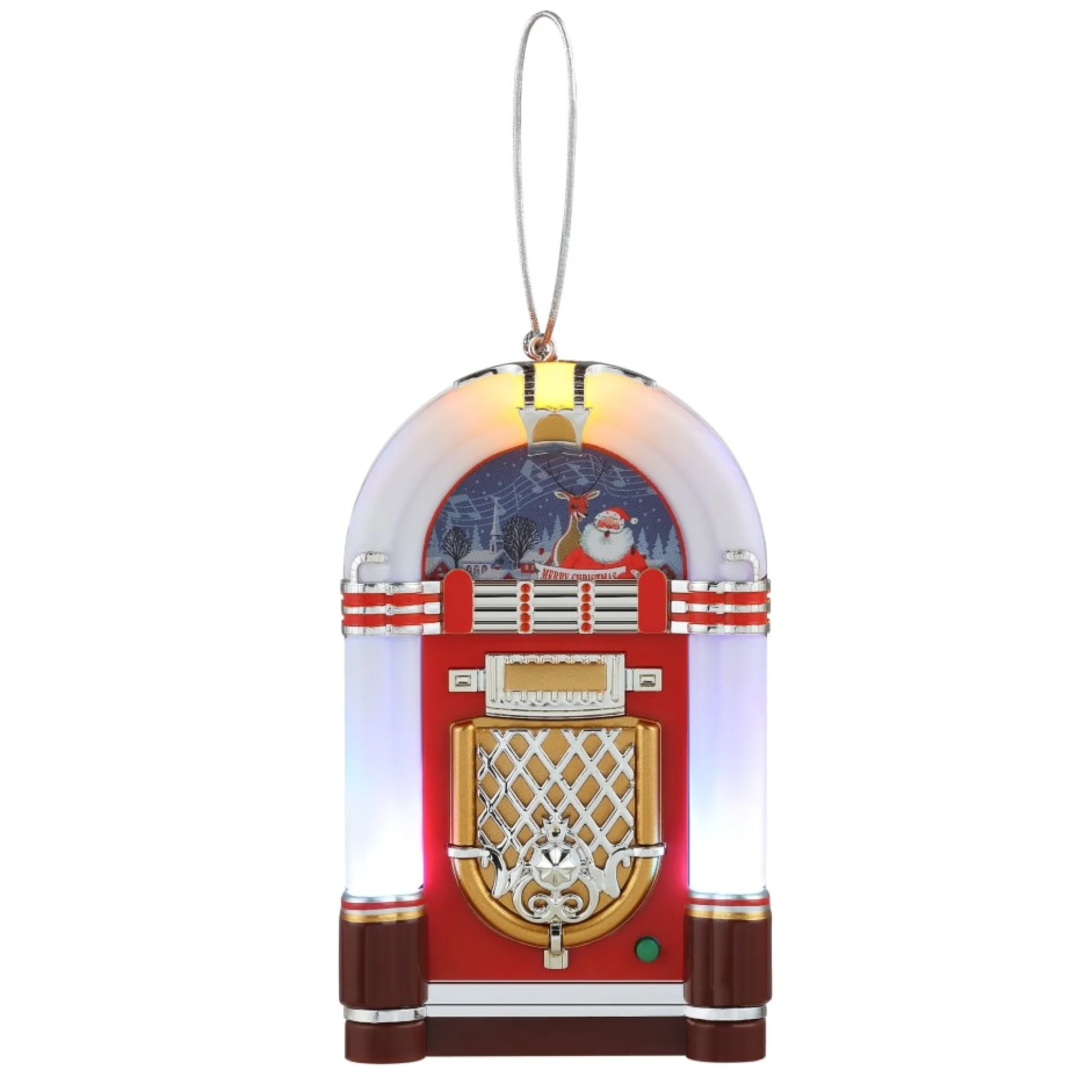 retro_jukebox_ornament__white_0.webp Sale Mr. Christmas 4.9" Retro Jukebox Ornament - White