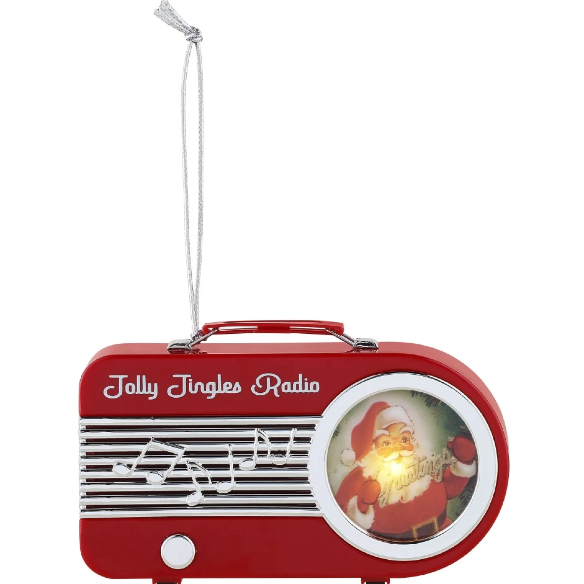 retro_radio_ornament__red_0.webp Store Mr. Christmas 4.75" Retro Radio Ornament - Red