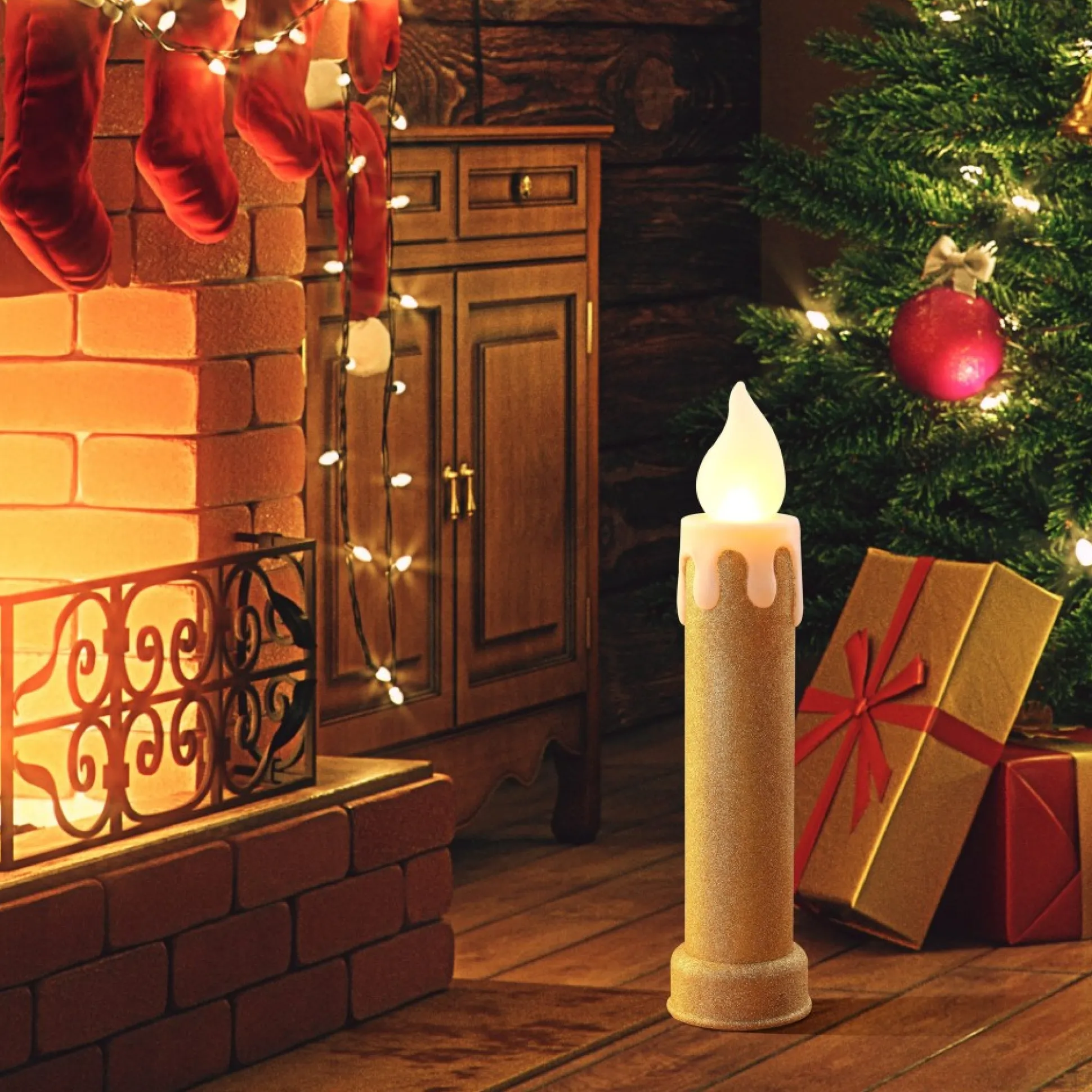 set_of__blow_mold_candles__gold_1.webp New Mr. Christmas 24" Set Of 2 Blow Mold Candles - Gold