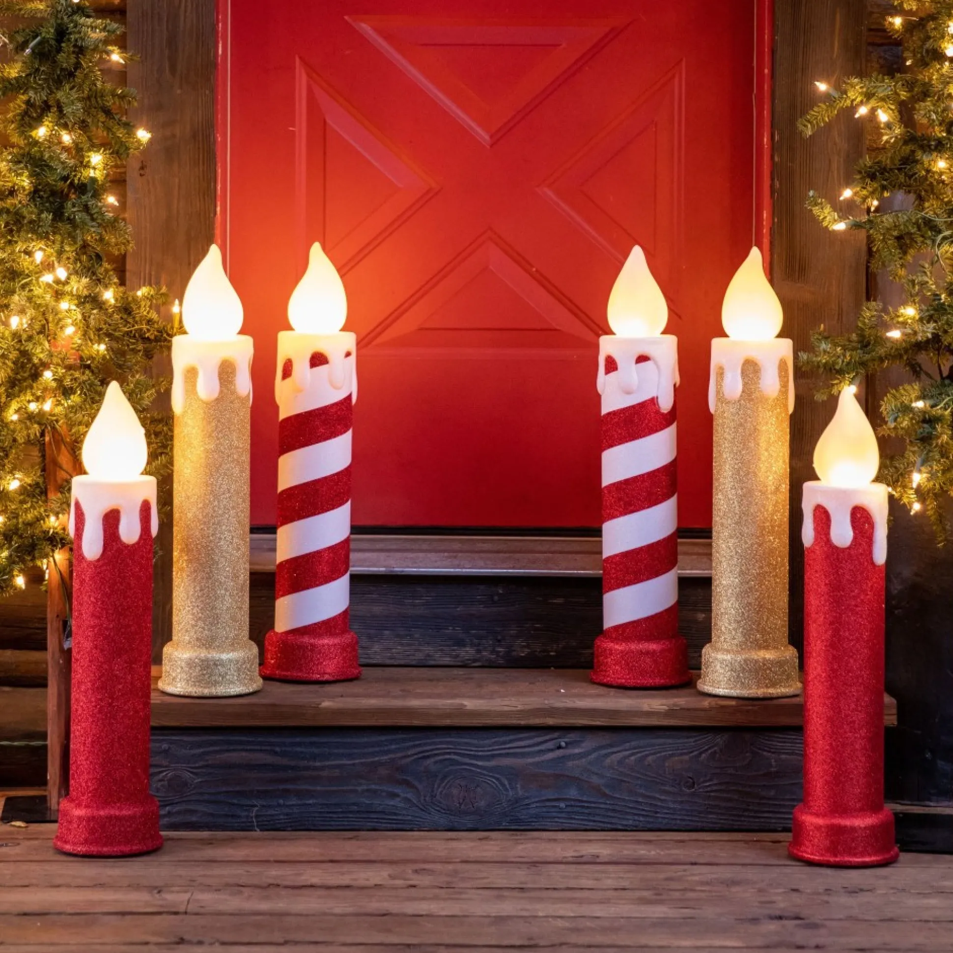 set_of__blow_mold_candles__gold_4.webp New Mr. Christmas 24" Set Of 2 Blow Mold Candles - Gold