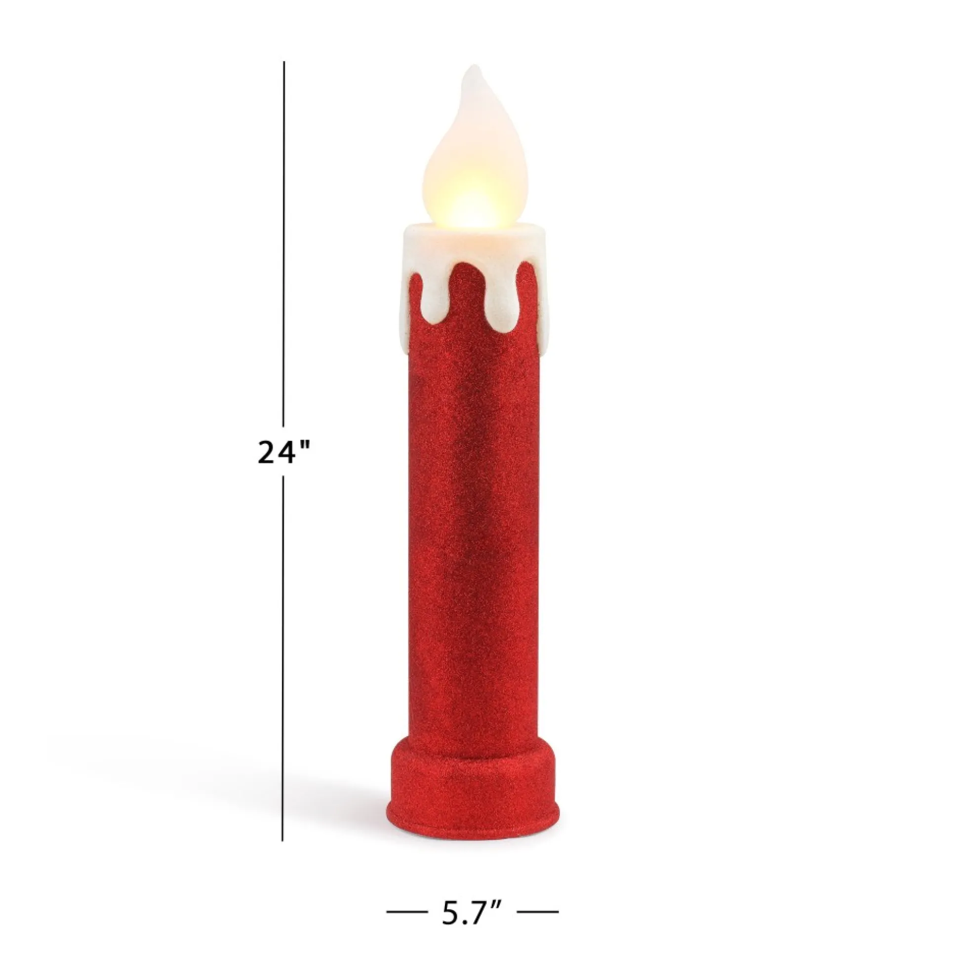 set_of__blow_mold_candles__red_2.webp Best Sale Mr. Christmas 24" Set Of 2 Blow Mold Candles - Red